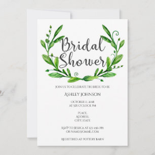 Summer bridal shower invitation. Garden party Invitation