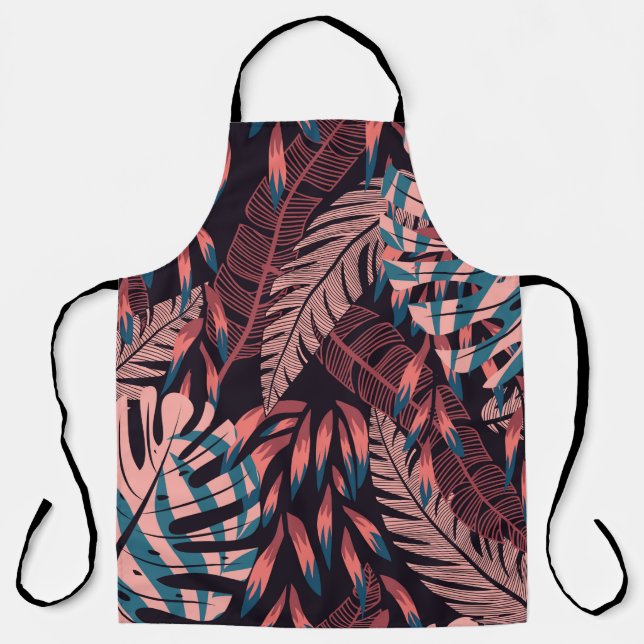 Summer bright seamless background with colorful tr apron (Front)