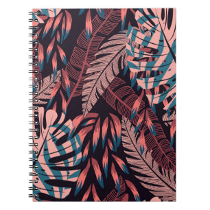 Summer bright seamless background with colourful t notebook