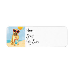Summer Brussels Griffon Return Address Label