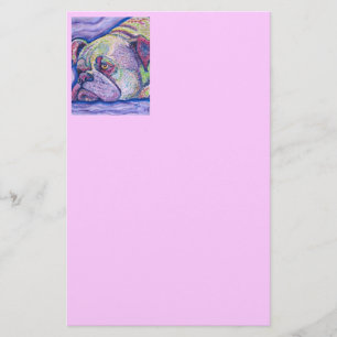 summer bulldog stationery