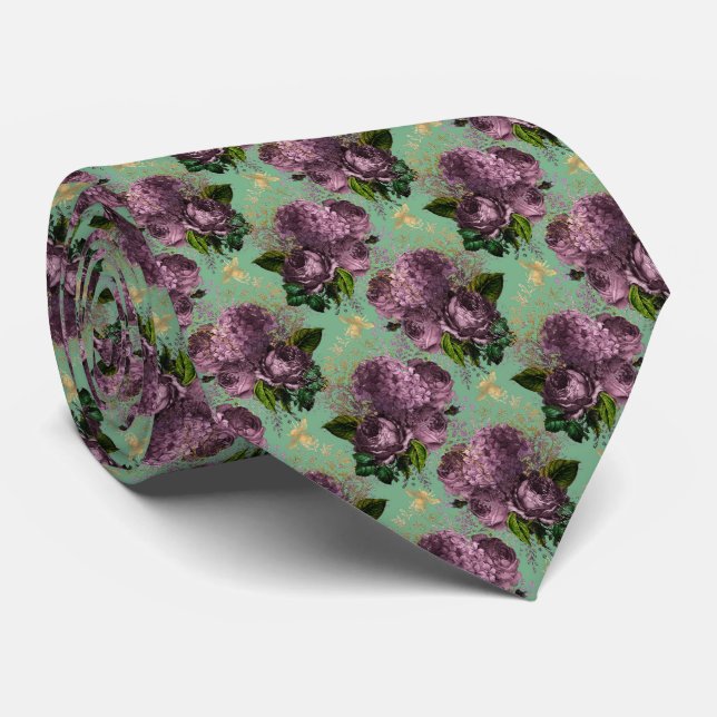 Summer Bumble Bee Neck Tie (Rolled)