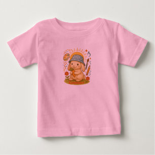 Summer Bunny Delight: Cute Kids' T-Shirt