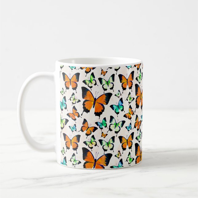 Summer butterflies  coffee mug (Left)
