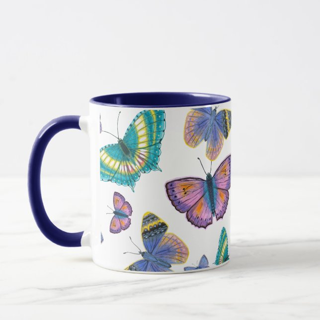 Summer Butterflies Mug (Left)