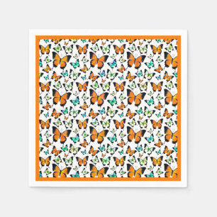 Summer butterflies napkin