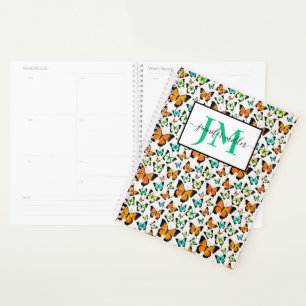 Summer butterflies personalised planner