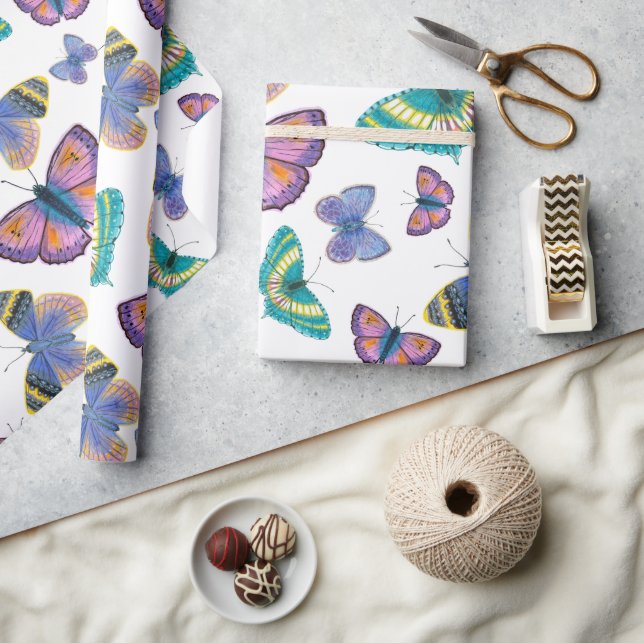 Summer Butterflies Wrapping Paper (Crafts)