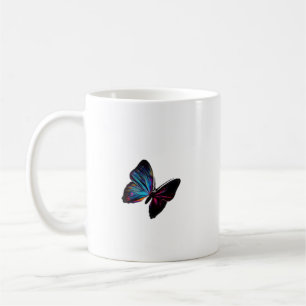 Summer Butterfly Illustration   Colourful Insect Coffee Mug