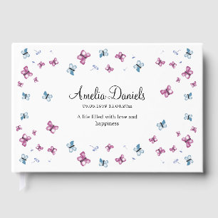 Summer Butterfly in Memory Guest Book