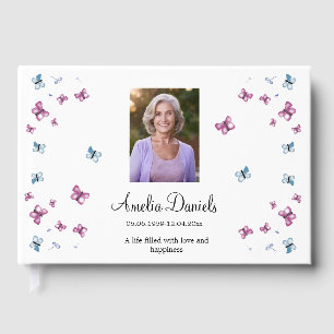 Summer Butterfly in  Memory Photo Guest Book