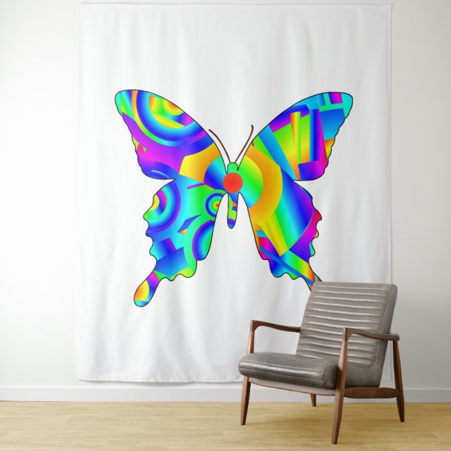 Summer Butterfly Tapestry (In Situ)