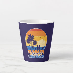Summer California Long Beach-66594 Latte Mug