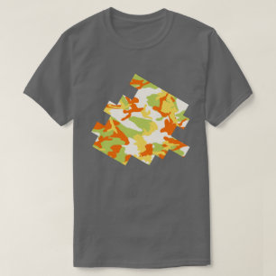 Summer Camo Pattern Digital Sketch T-Shirt