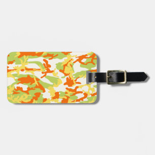 Summer Camo Pattern Luggage Tag