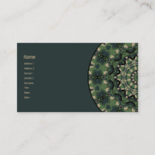 Summer Camouflage Kaleidoscope Business Card
