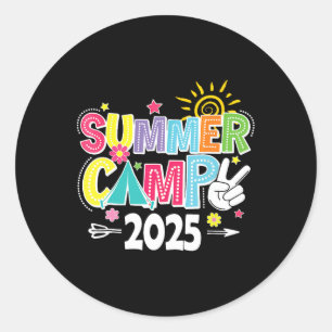 Summer Camp 2025 Summer Vacation Matching Family G Classic Round Sticker