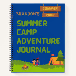 Summer Camp Adventure Journal Personalise w/ Name