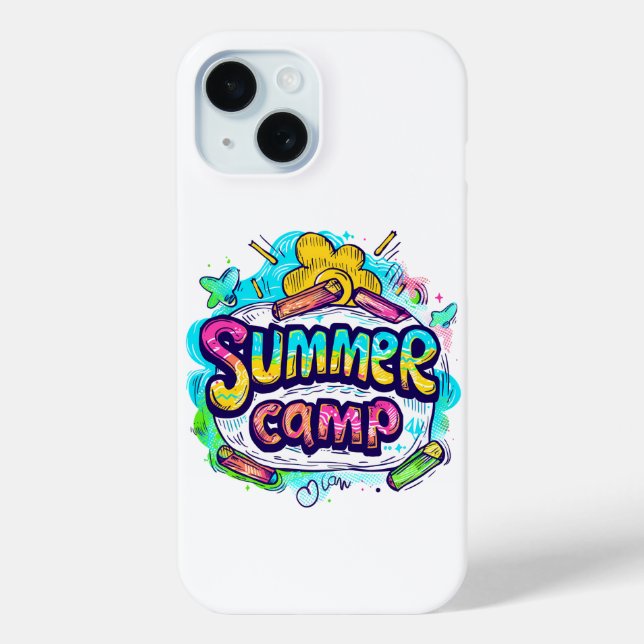 Summer Camp - Colorful Summer Camp Case-Mate iPhone Case (Back)