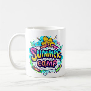 Summer Camp - Colorful Summer Camp Coffee Mug