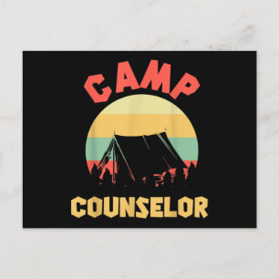 Summer Camp Counsellor Director Camper Postcard
