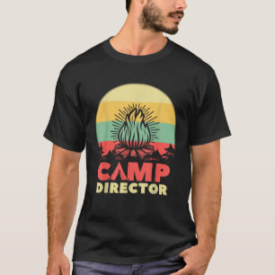 Summer Camp Director Counsellor Camper Vintage Cam T-Shirt