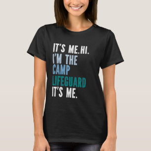 Summer Camp Lifeguard cute fun retro bold design T-Shirt