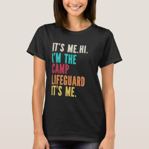 Summer Camp Lifeguard cute fun retro bold design T-Shirt