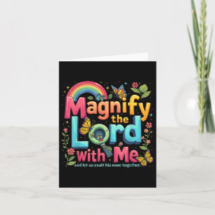 Summer Camp Magnify The Lord Christian Vbs 2025 Card