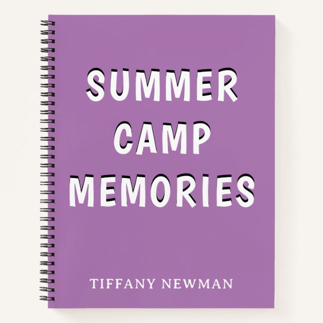 Summer Camp Memories Notebook (Front)
