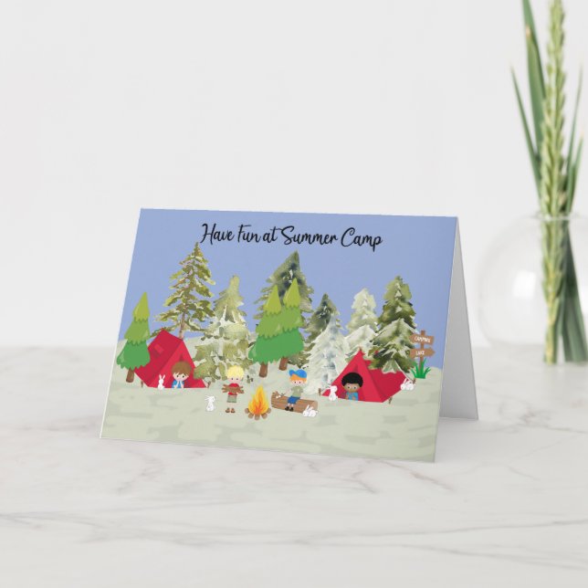 Summer Camp Missing You for Boy Card (Front)