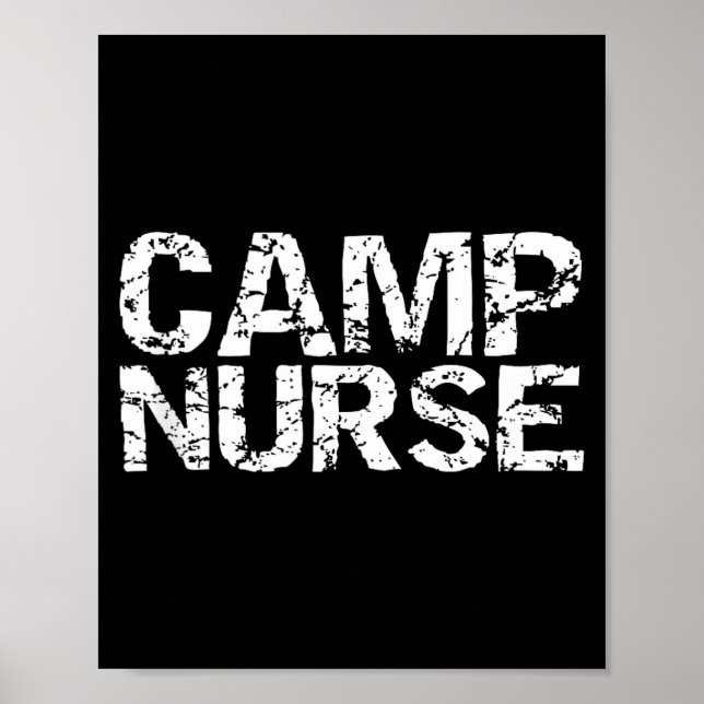 Summer Camp Nurse Gift Appreciation Idea For Camp  Poster (Front)