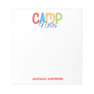 Summer Camp Personalised Notepad