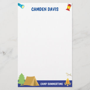 Summer Camp Personalised Stationery