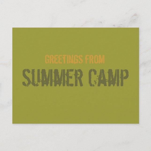 Summer Camp Postcard (Front)