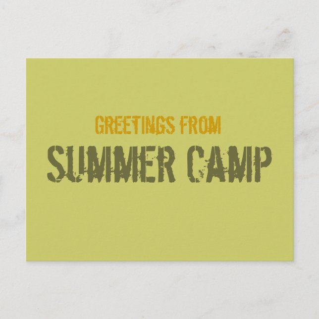 Summer Camp Postcard (Front)