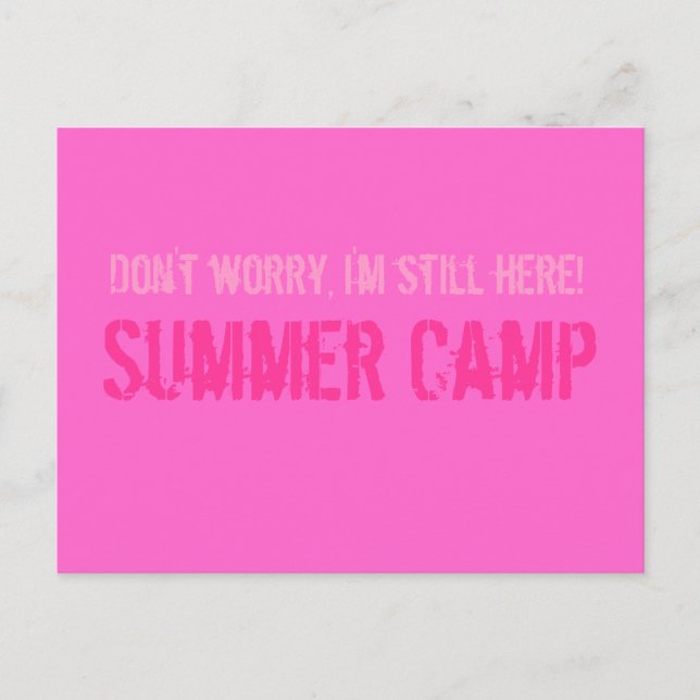 Summer Camp Postcard (Front)
