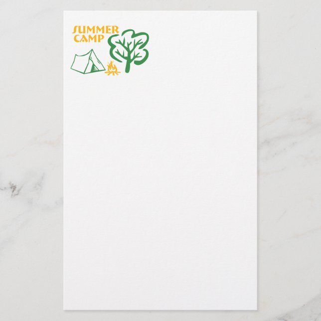 Summer camp stationery (Front)