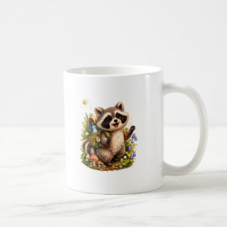Summer Camping Racoon Mug – Cute Woodland Explore