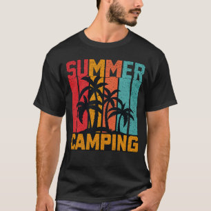 Summer Camping - Retro T-Shirt