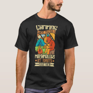 Summer Camping Where Friends And Marshmallows Get T-Shirt
