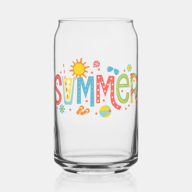 summer can glass (Front)