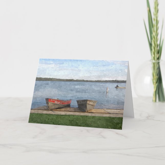 SUMMER CARD: Lake Harriet, "Boats", Mpls., MN_ Card (Front)