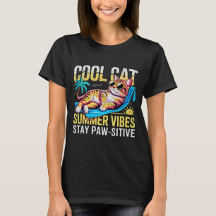 Summer Cat - Cool Ginger Beach Top for Women & Cat