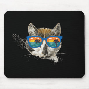 Summer Cat  Funny Cat Mouse Pad