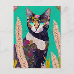 Summer Cat, Postcrossing Postcard