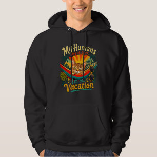 Summer Cat Vacation – Funny Feline Gift Hoodie