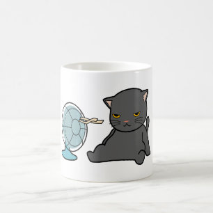 summer cats design infront of fan dogs design coffee mug