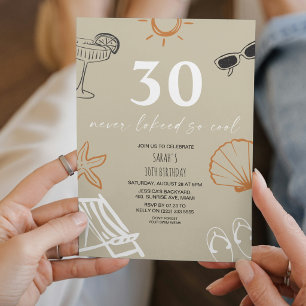 Summer Celebration 30th Birthday Party Invitation