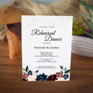 Summer Celebration Rehearsal Dinner Invitation